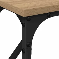 Table console chêne artisanal 140 x 23 x 75 cm vidaXL