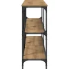 Table console Chêne artisan 200 x 30 x 75 cm Bois d'ingénierie vidaXL