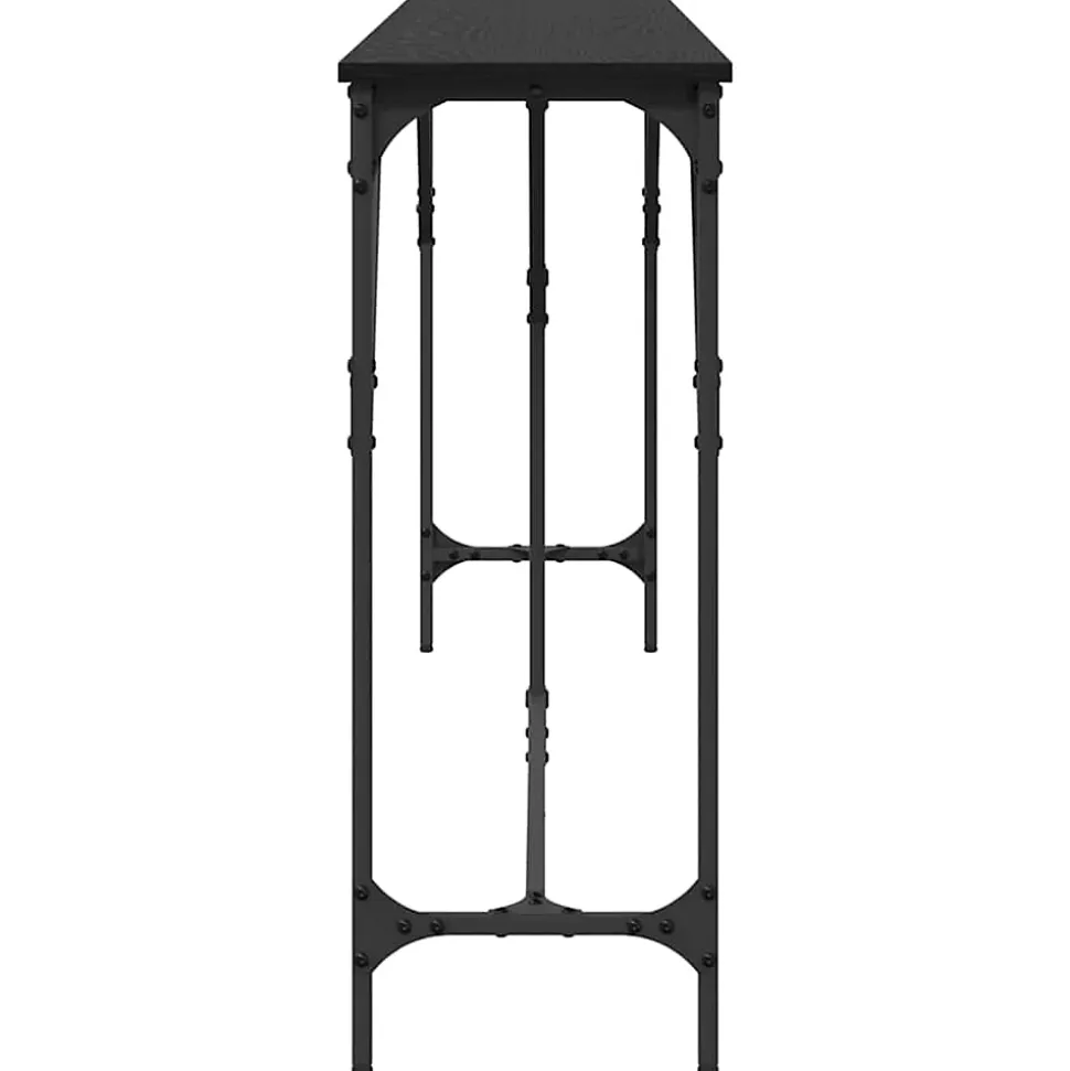 Table console Chêne noir 200 x 29 x 75 cm vidaXL