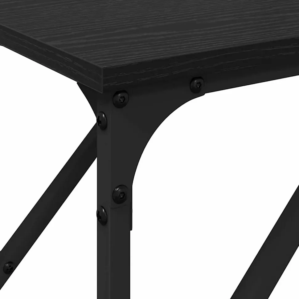 Table console Chêne noir 200 x 29 x 75 cm vidaXL