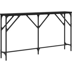Table console Chêne noir 140 x 23 x 75 cm vidaXL