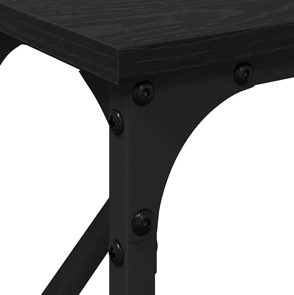 Table console Chêne noir 140 x 23 x 75 cm vidaXL
