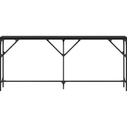 Table console Chêne noir 180 x 23 x 75 cm vidaXL