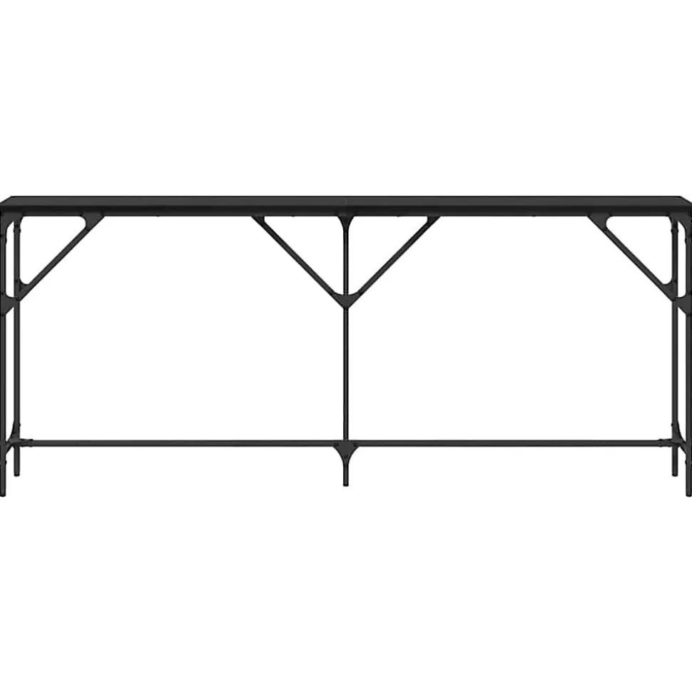 Table console Chêne noir 180 x 23 x 75 cm vidaXL