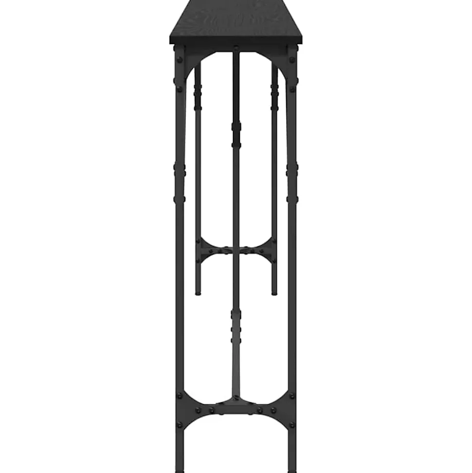Table console Chêne noir 180 x 23 x 75 cm vidaXL