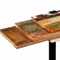 Table console en bois de récupération massif - VIDAXL - Style Vintage - Aspect bois - Rectangulaire