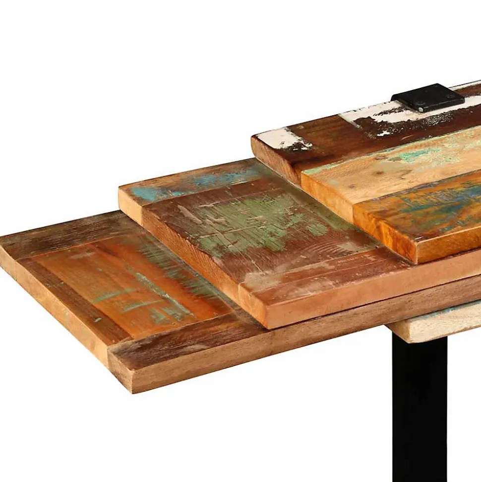 Table console en bois de récupération massif - VIDAXL - Style Vintage - Aspect bois - Rectangulaire