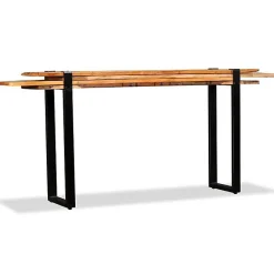 Table console en bois de récupération massif - VIDAXL - Style Vintage - Aspect bois - Rectangulaire