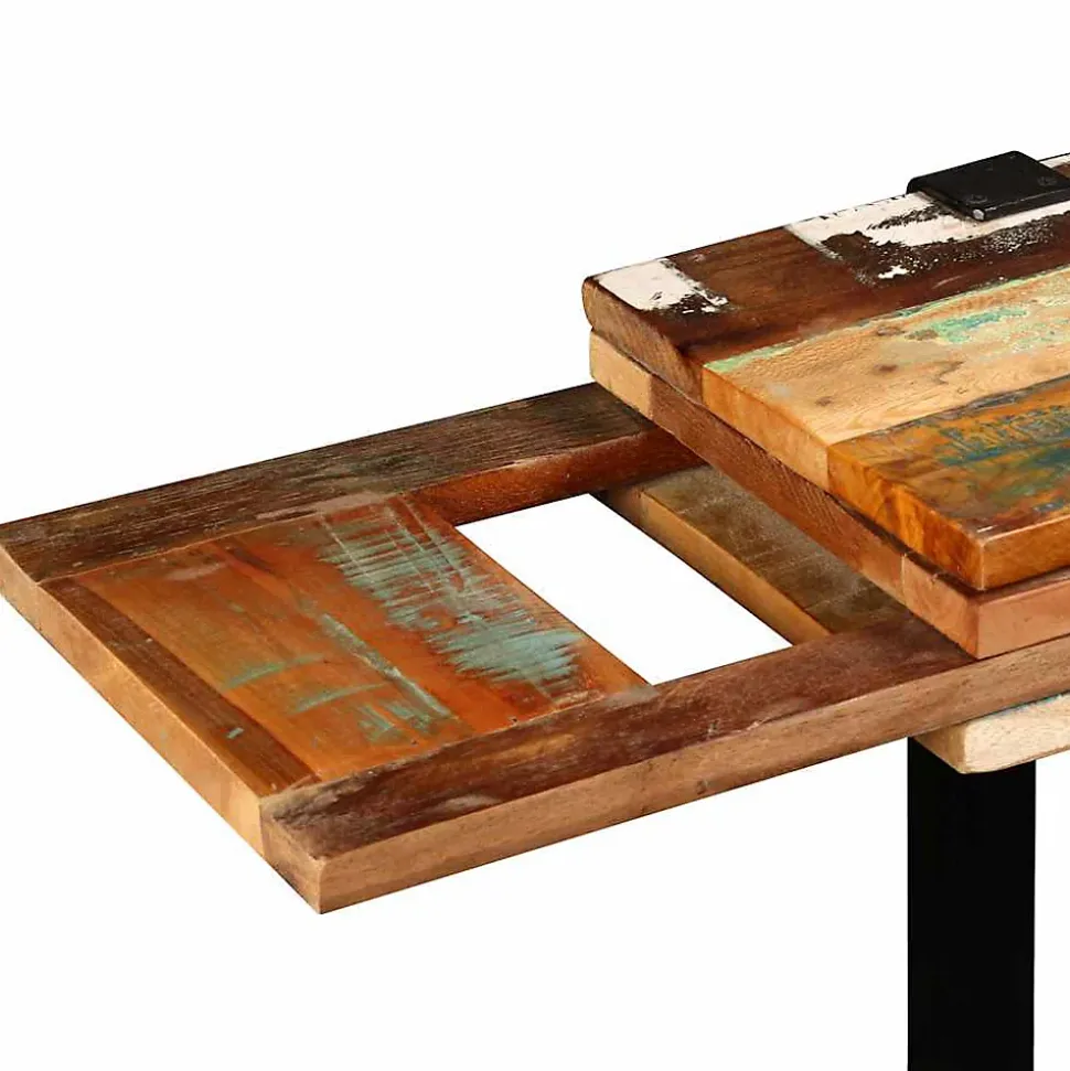 Table console en bois de récupération massif - VIDAXL - Style Vintage - Aspect bois - Rectangulaire