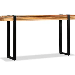 Table console en bois de récupération massif - VIDAXL - Style Vintage - Aspect bois - Rectangulaire