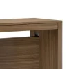 Table console extensible 8 couverts GRANDEZZA noyer 80 cm avec allonges intégrées TERRANEO