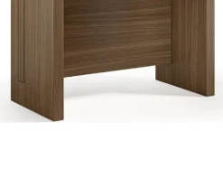 Table console extensible 8 couverts TOPAZ noyer 90 cm avec allonges intégrées TERRANEO