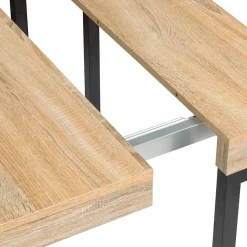 Table console extensible TORONTO 10 personnes 235 cm design industriel