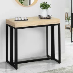 Table console extensible TORONTO 10 personnes 235 cm design industriel