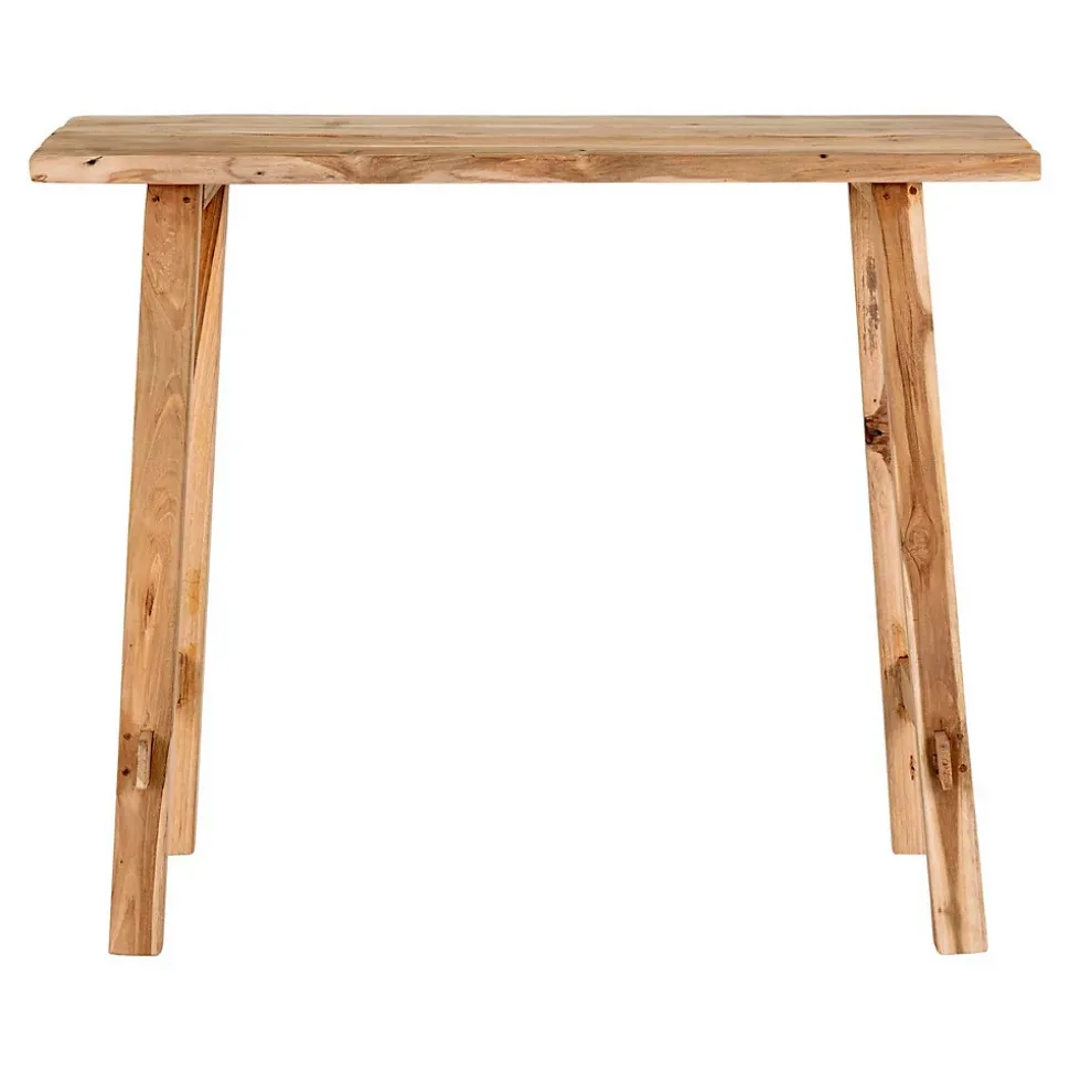 Table Console Girona, Marron, Bois, 90x30x80 cm, Seven Design