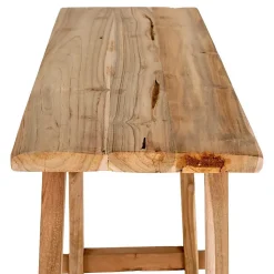 Table Console Girona, Marron, Bois, 90x30x80 cm, Seven Design
