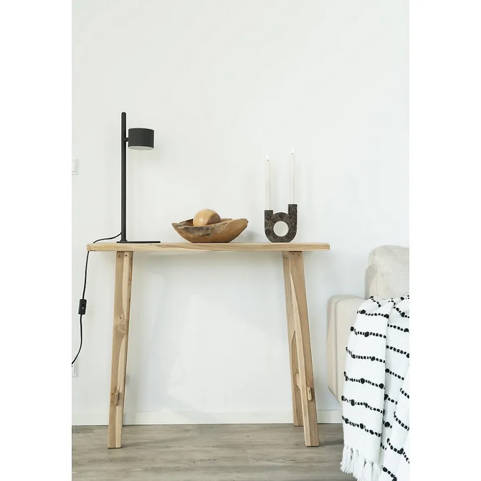 Table Console Girona, Marron, Bois, 90x30x80 cm, Seven Design