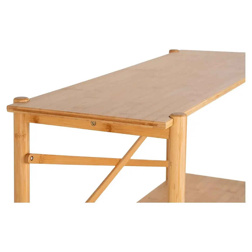 Table Console Manaus, Marron, Bambou, 32x83x80,5 cm, Seven Design