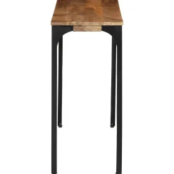 Table console marron 110x35x76cm bois massif de manguier et fer vidaXL