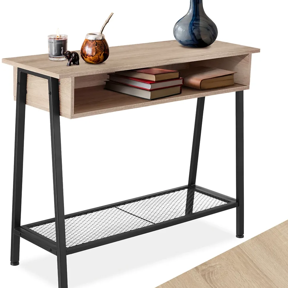 Table console Tralee 100x35x80,5cm style industriel