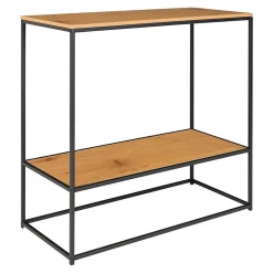 Table Console Vita, Marron, Métal, 80x36x80 cm, Seven Design