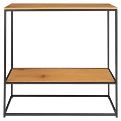 Table Console Vita, Marron, Métal, 80x36x80 cm, Seven Design