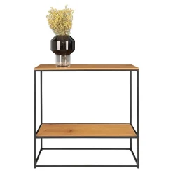 Table Console Vita, Marron, Métal, 80x36x80 cm, Seven Design