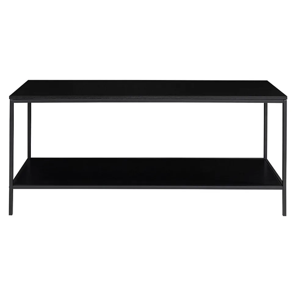 Table Console Vita, Noir, Métal, 100x36x45 cm, Seven Design