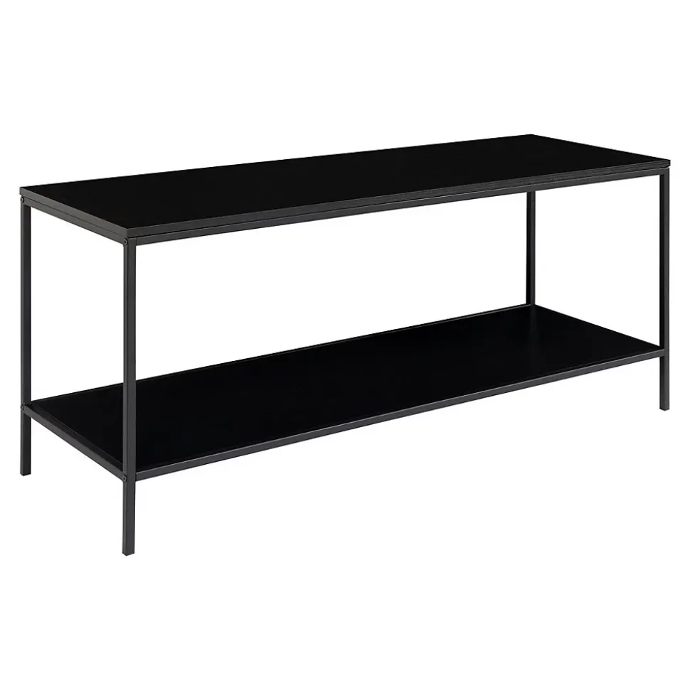 Table Console Vita, Noir, Métal, 100x36x45 cm, Seven Design