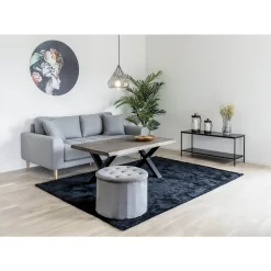 Table Console Vita, Noir, Métal, 100x36x45 cm, Seven Design