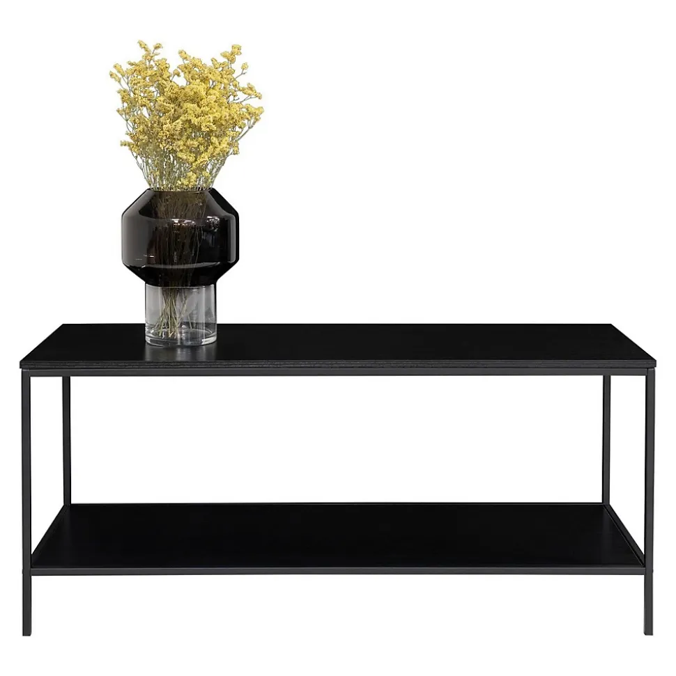 Table Console Vita, Noir, Métal, 100x36x45 cm, Seven Design