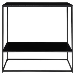 Table Console Vita, Noir, Métal, 80x36x80 cm, Seven Design