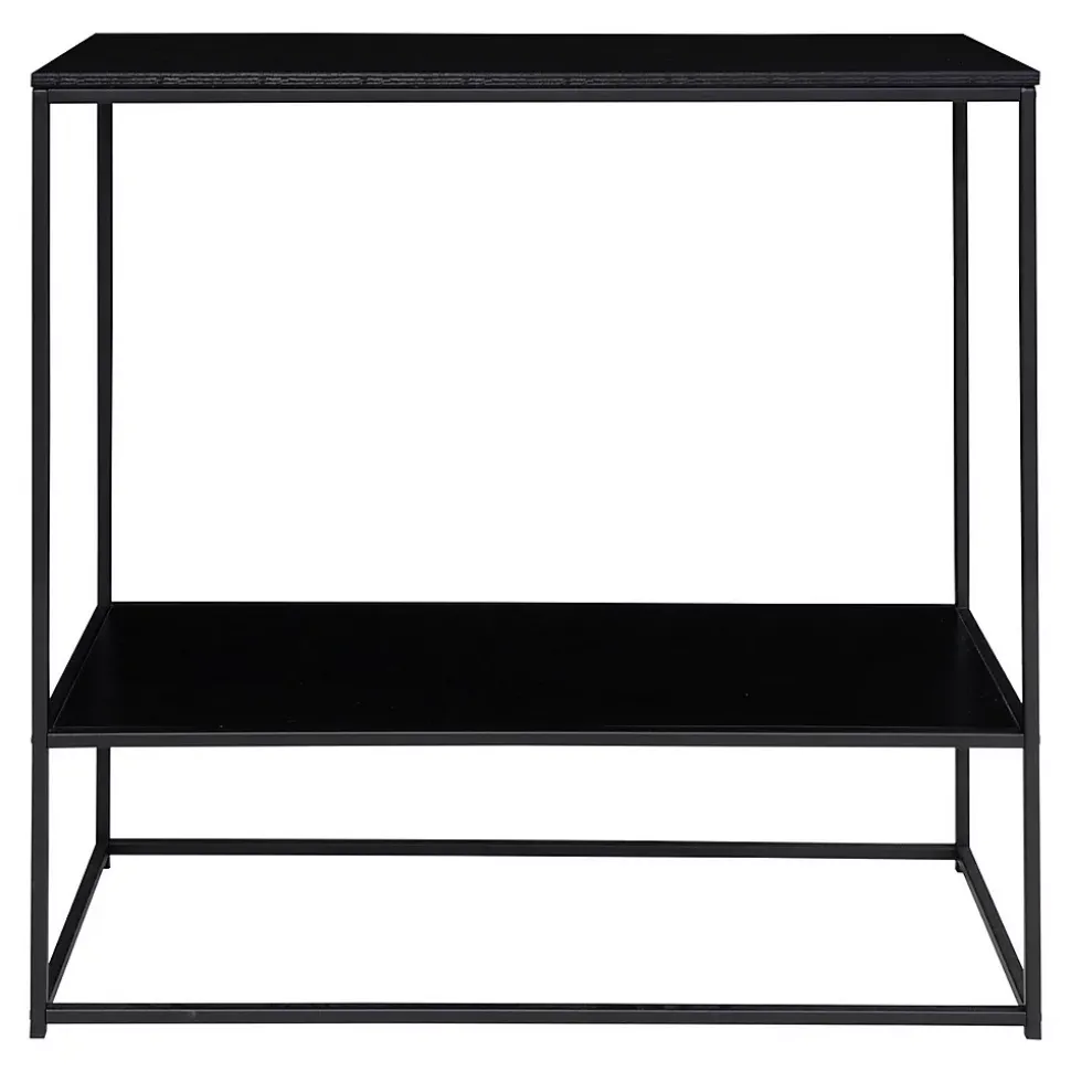 Table Console Vita, Noir, Métal, 80x36x80 cm, Seven Design