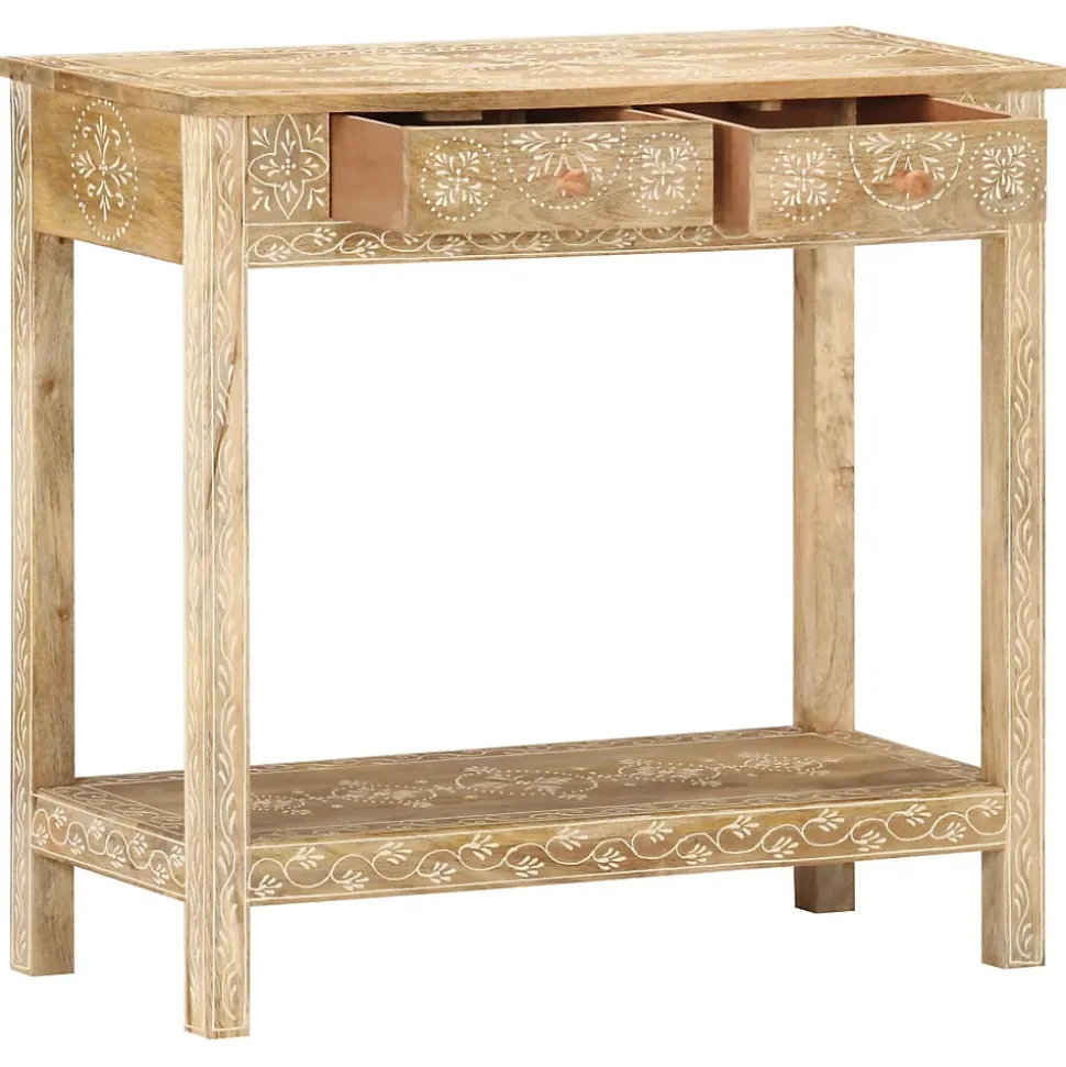 Table console 80x35x74 cm Bois de manguier massif
