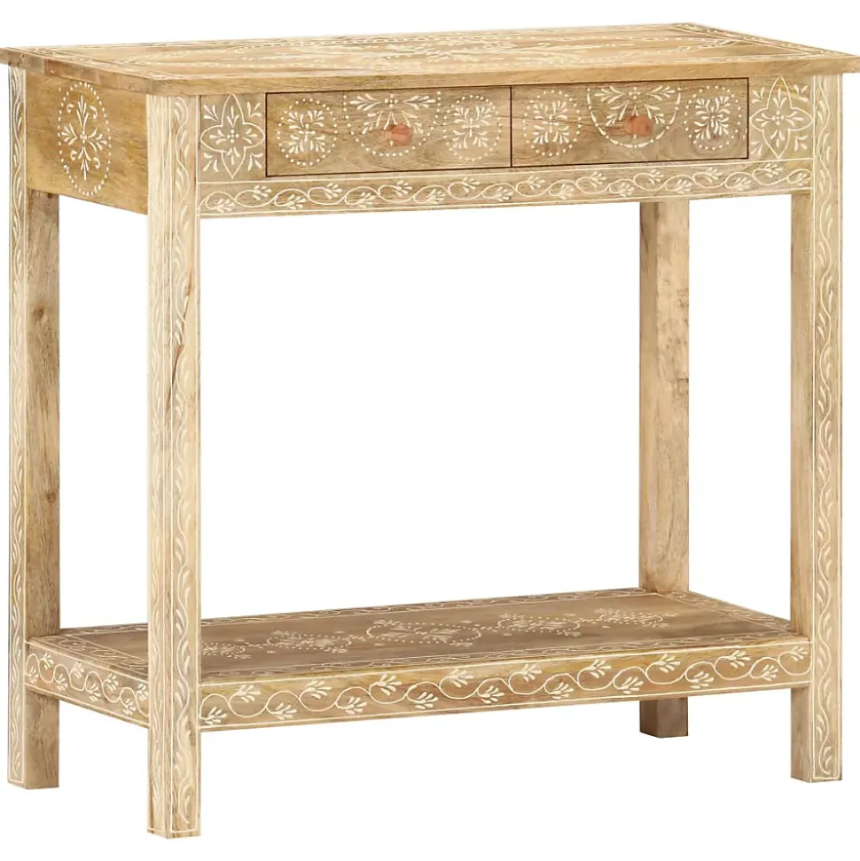 Table console 80x35x74 cm Bois de manguier massif