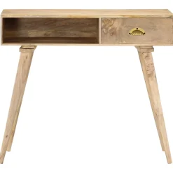 Table console 90x45x75 cm bois de manguier massif vidaXL