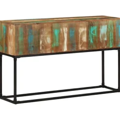 Table console 120x30x75 cm Bois de récupération massif