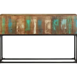 Table console 120x30x75 cm Bois de récupération massif