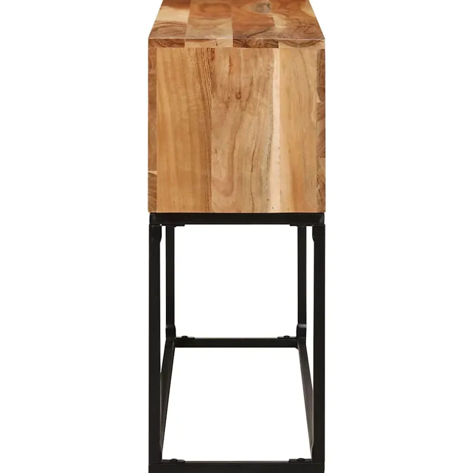 Table console 120x30x75 cm Bois d'acacia massif