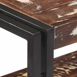 Table console 90x30x75 cm Bois de récupération massif vidaXL
