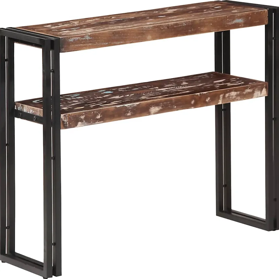 Table console 90x30x75 cm Bois de récupération massif vidaXL