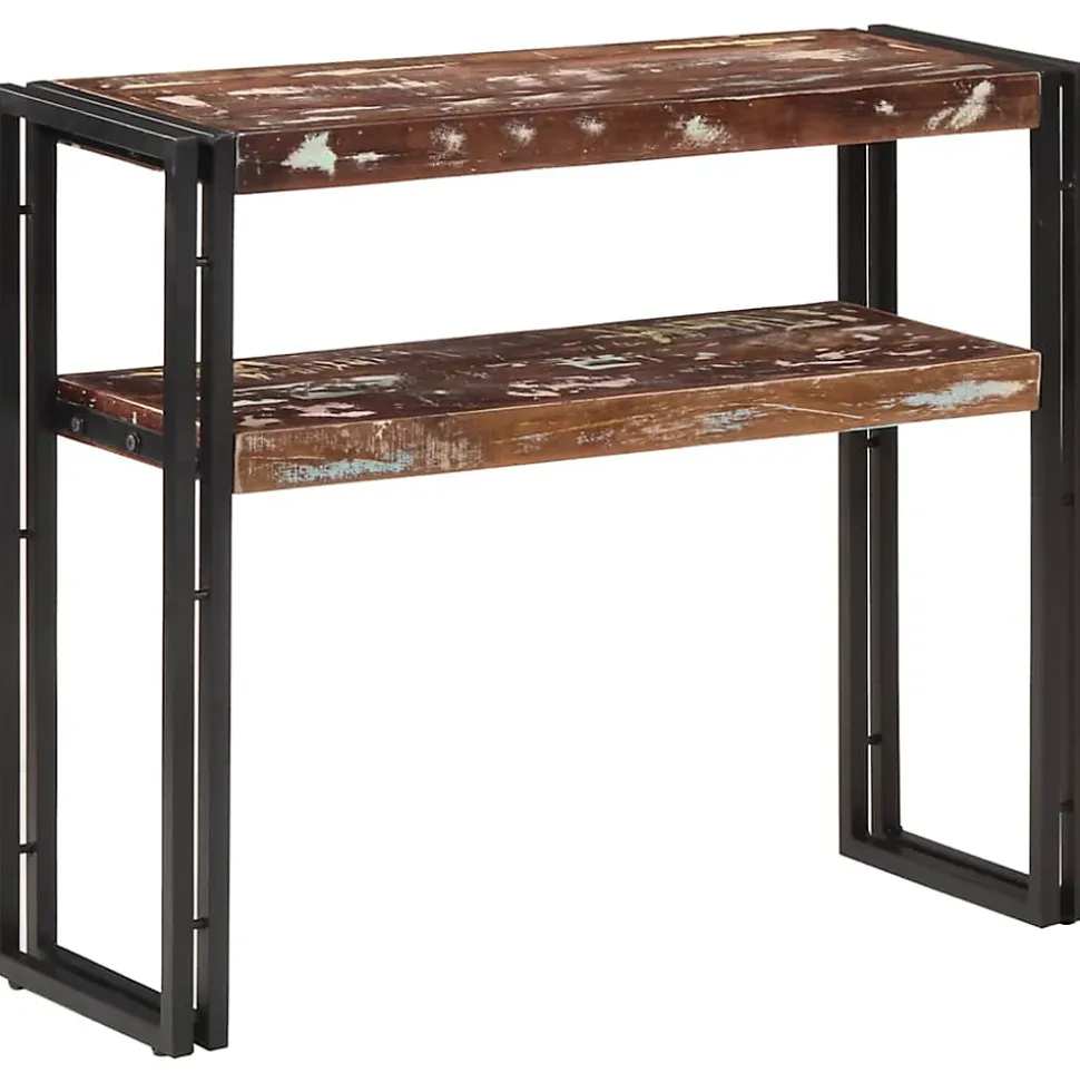 Table console 90x30x75 cm Bois de récupération massif vidaXL