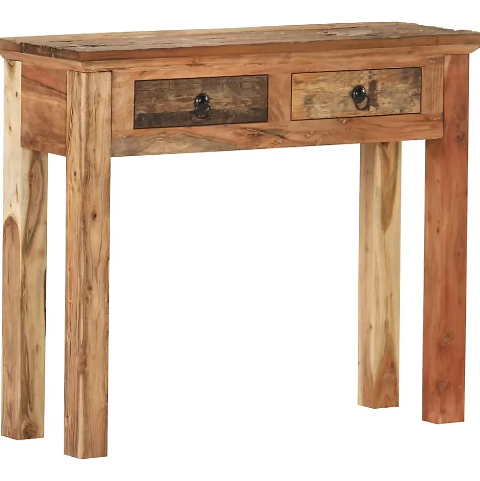 Table console 90,5x30x75 cm Bois d'acacia et de récupération vidaXL