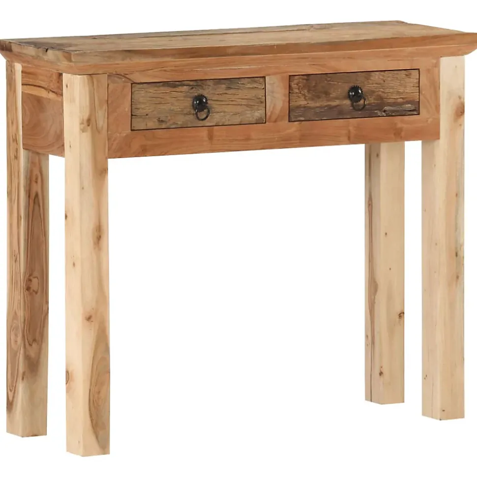 Table console 90,5x30x75 cm Bois d'acacia et de récupération vidaXL