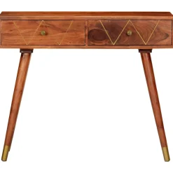 Table console 90x35x76 cm Bois d'acacia massif vidaXL