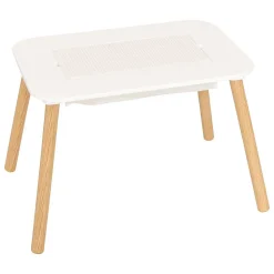 Table d'appoint enfant Buldy blanc 68,5x43cm - Atmosphera