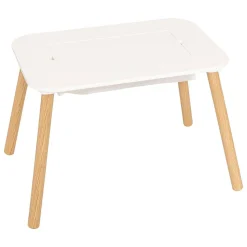 Table d'appoint enfant Buldy blanc 68,5x43cm - Atmosphera