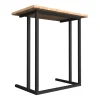 Table d'appoint Högsby 65,5 x 60 x 35,5 cm effet chêne en.casa