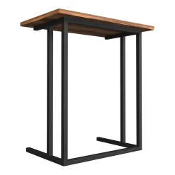 Table d'appoint Högsby 65,5 x 60 x 35,5 cm effet noyer en.casa