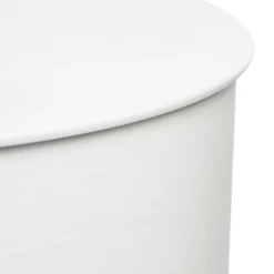Table d'appoint ronde en métal blanc ⌀ 31 cm, Yuri